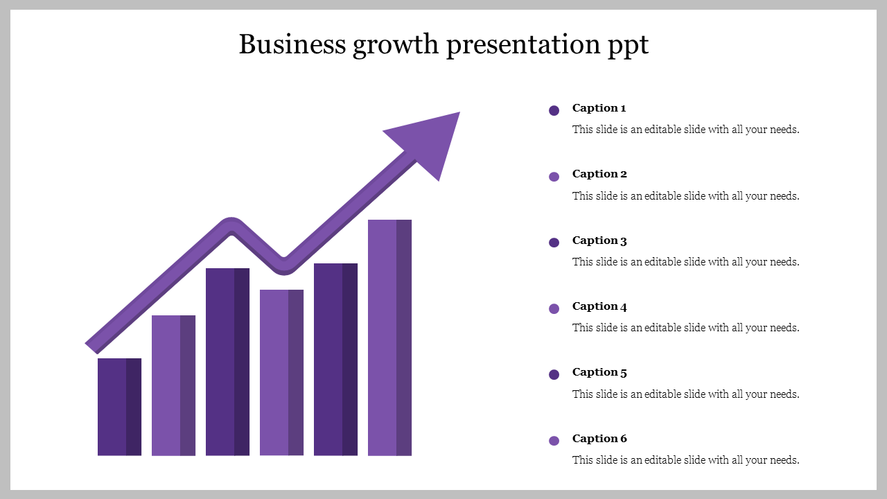 business growth presentation ppt-Purple